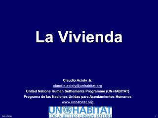La Vivienda - Mexico Housing Congress - Spanish - 2013