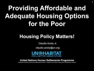 Housing Course - 2 - Housing Markets and Affordability - 2019