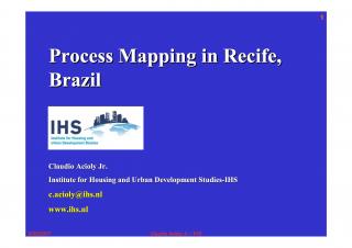 Process Mapping in Recife, Brazil - 2006