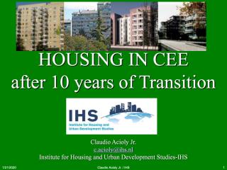 Housing in CEE - after 10 years of Transition - 2006