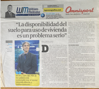 Housing Needs - Claudio Acioly - Trujillo-Peru - 2012 - front page