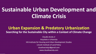 Sustainable Urban Development and Climate Crisis - 2022 - front page