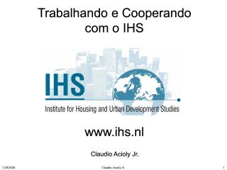 Trabalhando e Cooperando com o IHS - Portuguese - 2000