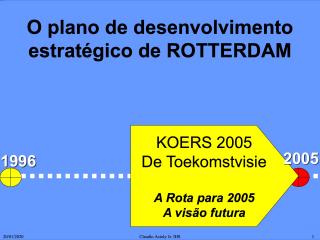O plano de desenvolvimento estratégico de Rotterdam - Portuguese - 2001