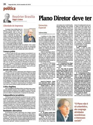 Plano Diretor deve ter monitoramento constante, diz Acioly - Monitoring the Master Plan Porto Alegre - Jornal do Comercio Interview - 2019